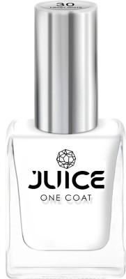 Juice One Coat Long Lasting Quick Dry Chip Resistant Nail Polish 11 ml Frost White - 030