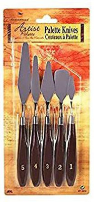 MANGALDEEP Stainless Steel 5 Paint Wells Palettes(Set of 5, Brown)