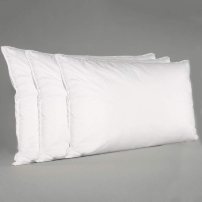 brightjex Cotton Body Pillow Pack of 3 Solid(White)