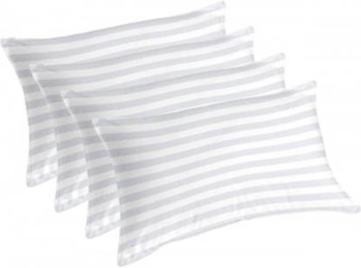 brightjex Cotton Sleeping Pillow Pack of 4 Solid(White)
