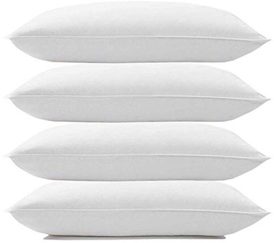 Prerana Microfibre Cushion Pack of 4 Solid(White)