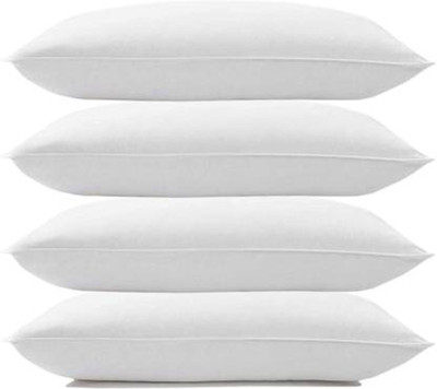 brightjex Cotton Sleeping Pillow Pack of 4 Solid(White)