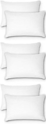 brightjex Cotton Sleeping Pillow Pack of 6 Solid(White)