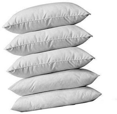 brightjex Cotton Sleeping Pillow Pack of 5 Solid(White)