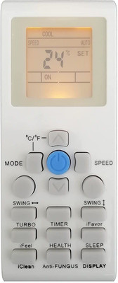 BhalTech 171 AC Remote with Display Light Compatible for  Reconnect AC with Backlight Remote Controller(White)