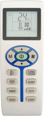BhalTech 166 AC Remote with Display Light Compatible for  Lloyd AC with Backlight Remote Controller(White)
