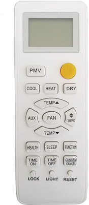 BhalTech 131A PMV AC Remote Compatible for  Haier AC Remote Controller(White)