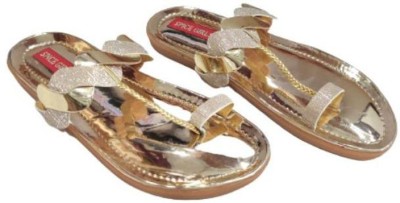 SPICEGRL Women Heels(Gold , 5.5)