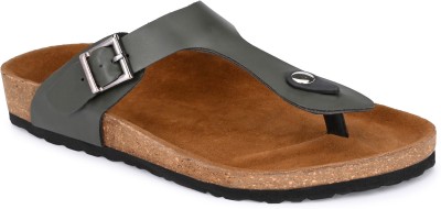 SHENCES Original Cork Sole Men Sandals(Olive , 11)