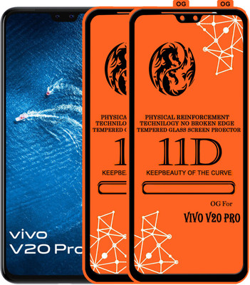 PFOAM Edge To Edge Tempered Glass for VIVO V20 PRO(Pack of 2)