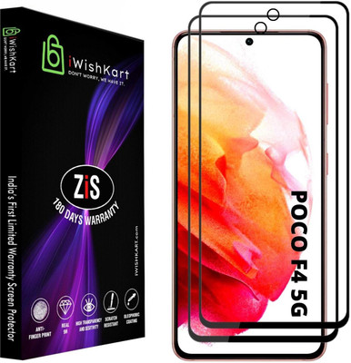 iWishKart Edge To Edge Tempered Glass for Poco F4 5G(Pack of 2)