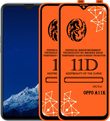 PFOAM Edge To Edge Tempered Glass for OPPO A11K(Pack of 2)