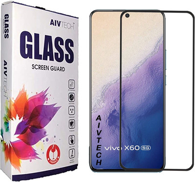 AIV TECH Edge To Edge Tempered Glass for Aiv Vivo X60(Pack of 1)