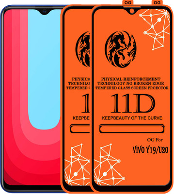 PFOAM Edge To Edge Tempered Glass for VIVO U20(Pack of 2)