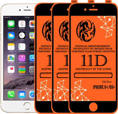PFOAM Edge To Edge Tempered Glass for Apple iPhone 6s Plus(Pack of 3)
