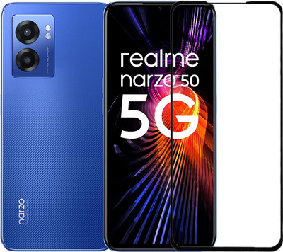 BRENZZ Edge To Edge Tempered Glass for realme Narzo 50 5G, REALME NORZO 50 5G(Pack of 1)