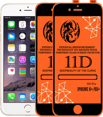 PFOAM Edge To Edge Tempered Glass for Apple iPhone 6s Plus(Pack of 2)