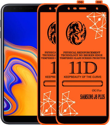 PFOAM Edge To Edge Tempered Glass for SAMSUNG GALAXY J6 PLUS(Pack of 2)
