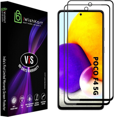iWishKart Edge To Edge Tempered Glass for Poco F4 5G(Pack of 2)