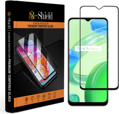 MS-Shield Edge To Edge Tempered Glass for Realme C30(Pack of 1)