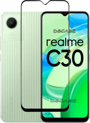 DSCASE Edge To Edge Tempered Glass for realme C30, Realme C30(Pack of 1)