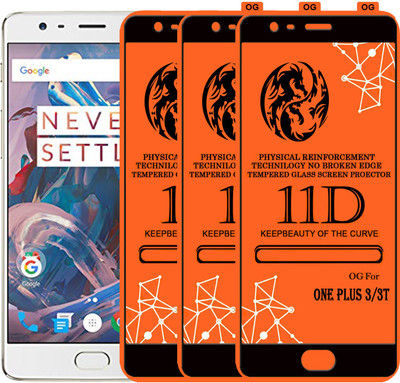 PFOAM Edge To Edge Tempered Glass for OnePlus 3T(Pack of 3)