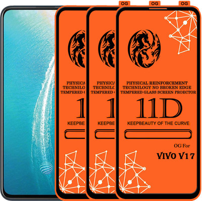 PFOAM Edge To Edge Tempered Glass for VIVO V17(Pack of 3)
