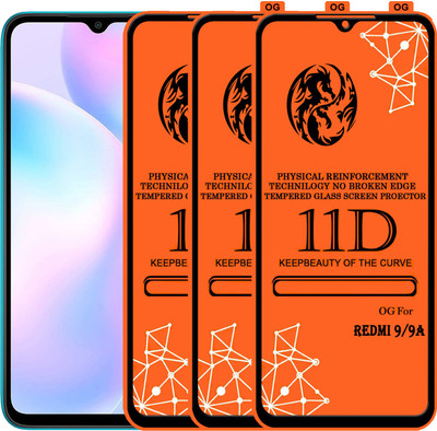 PFOAM Edge To Edge Tempered Glass for REDMI 9I(Pack of 3)