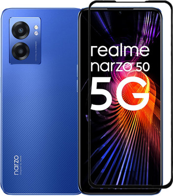 BRENZZ Edge To Edge Tempered Glass for realme Narzo 50 5G, REALME NORZO 50 5G(Pack of 1)