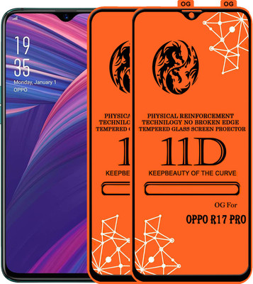 PFOAM Edge To Edge Tempered Glass for OPPO R17 PRO(Pack of 2)