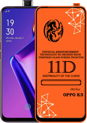 PFOAM Edge To Edge Tempered Glass for OPPO K3(Pack of 1)