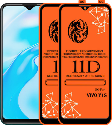 PFOAM Edge To Edge Tempered Glass for VIVO Y1S(Pack of 2)