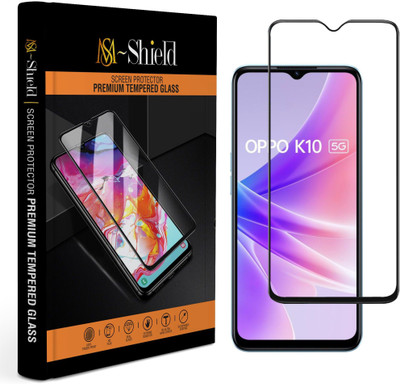 MS-Shield Edge To Edge Tempered Glass for OPPO K10 5G(Pack of 1)