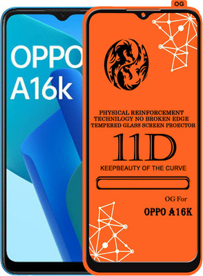 PFOAM Edge To Edge Tempered Glass for OPPO A16K(Pack of 1)