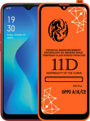 PFOAM Edge To Edge Tempered Glass for OPPO A1K(Pack of 1)