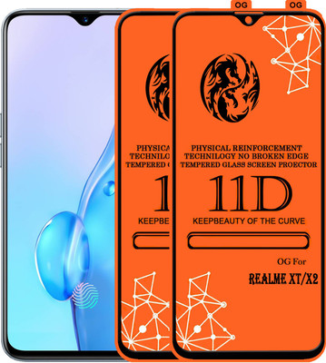 PFOAM Edge To Edge Tempered Glass for Realme XT(Pack of 2)