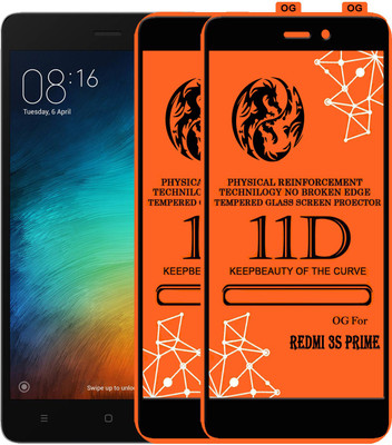 PFOAM Edge To Edge Tempered Glass for Mi Redmi 3S Prime(Pack of 2)