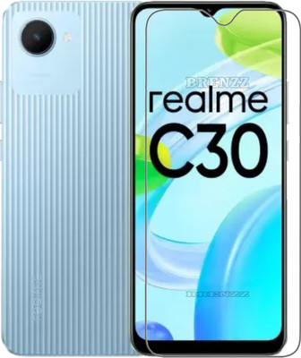 BRENZZ Tempered Glass Guard for realme C30, REALME C30(Pack of 1)