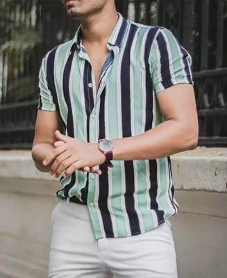 indicare Men Striped Casual Multicolor Shirt