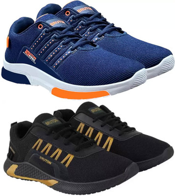 BRUTON 2 Combo Sneaker Shoes Sneakers For Men(Blue, Black , 7)