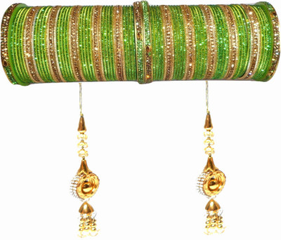 Royal Bangles Metal Zircon Bangle Set(Pack of 82)