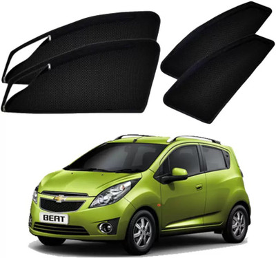 RAKRISH Rear Window, Side Window Sun Shade For Chevrolet Beat(Black)