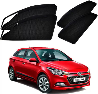 RAKRISH COLLECTION Rear Window, Side Window Sun Shade For Hyundai Elite i20(Black)