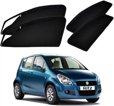 TOP VECHILE Rear Window, Side Window Sun Shade For Maruti Suzuki Ritz(Black)