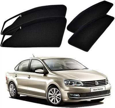 TOP VECHILE Rear Window, Side Window Sun Shade For Volkswagen Vento(Black)