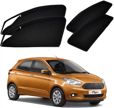 RAKRISH COLLECTION Rear Window, Side Window Sun Shade For Ford Figo(Black)