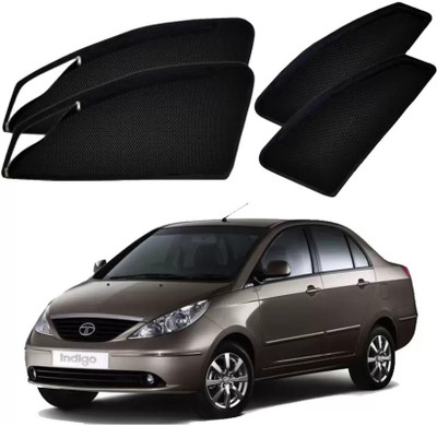 RAKRISH Rear Window, Side Window Sun Shade For Tata Indigo(Black)