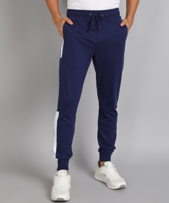 METRONAUT Colorblock Men Blue Track Pants