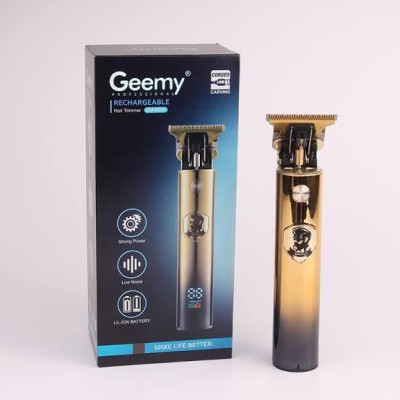 Geemy GM-6655 Trimmer 60 min  Runtime 4 Length Settings(Gold)