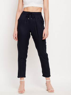 DUKE Regular Fit Women Blue Trousers